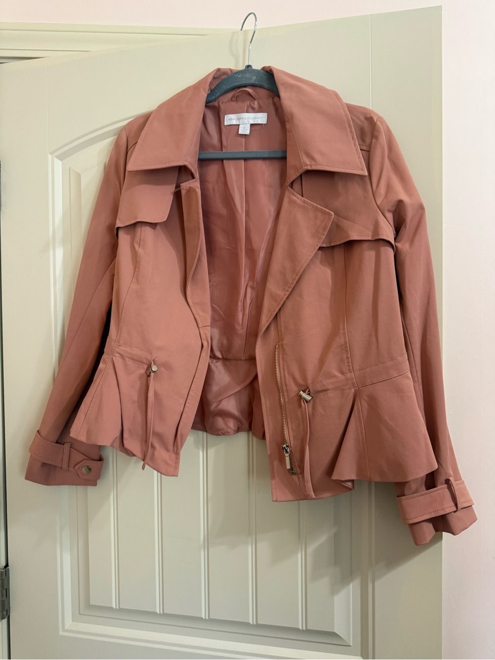 New York & Company Dusty Rose Utility Jacket